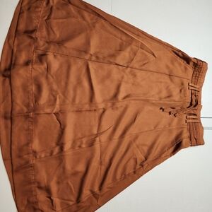 Chic Tan A-Line Women's Skirt
